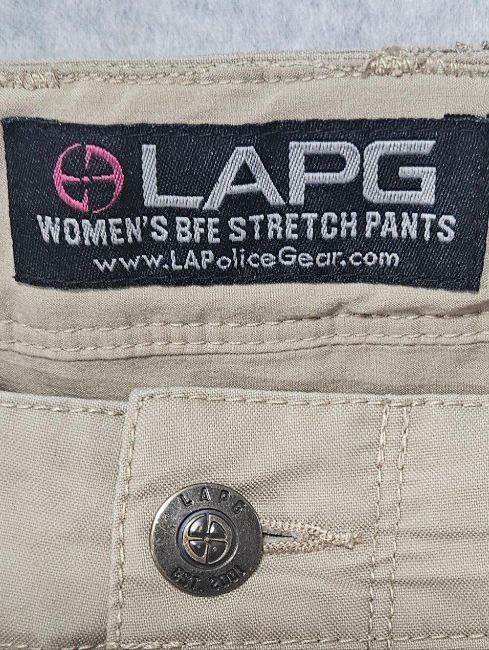 LAPG Women's BFE Tacticle Stretch Pants - Khaki Size 12 Long